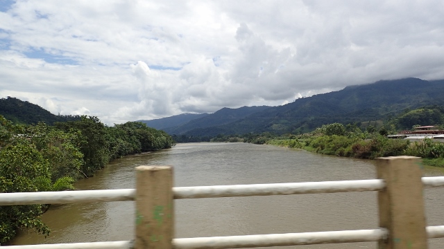 Rio Zamora..typische Farbe für Amazonasflüsse